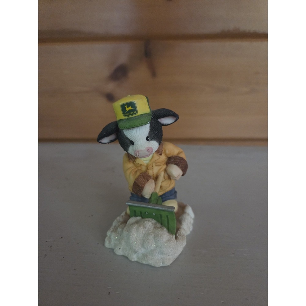 1999 Mary's Moo Moo John Deere "Oh, Deere! Too Much Snow" Rare! Toy Figurine ZD1